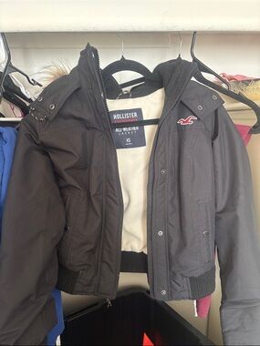 Hollister Black All-Weather Jacket with Hood